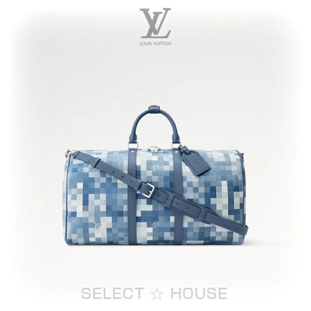 Louis Vuitton Keepall Bandouliere Travel Bag Leather Black
